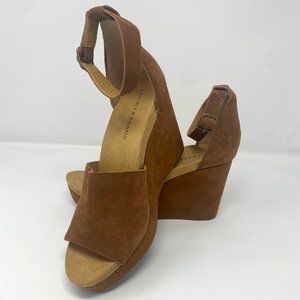 Lucky Brand Brown Suede Sandals